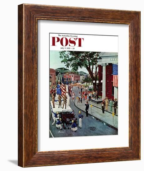 "Float Flat" Saturday Evening Post Cover, July 5, 1958-Ben Kimberly Prins-Framed Giclee Print
