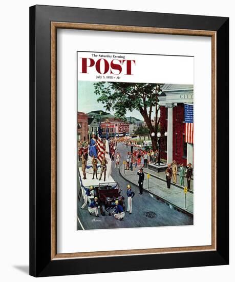 "Float Flat" Saturday Evening Post Cover, July 5, 1958-Ben Kimberly Prins-Framed Giclee Print