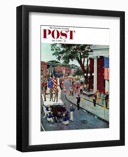 "Float Flat" Saturday Evening Post Cover, July 5, 1958-Ben Kimberly Prins-Framed Giclee Print