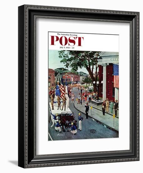 "Float Flat" Saturday Evening Post Cover, July 5, 1958-Ben Kimberly Prins-Framed Giclee Print