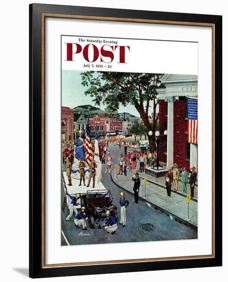 "Float Flat" Saturday Evening Post Cover, July 5, 1958-Ben Kimberly Prins-Framed Giclee Print