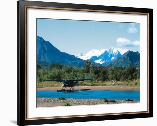 Float Plan on Salmon Stream, Katmai National Park, Alaska, USA-Dee Ann Pederson-Framed Photographic Print