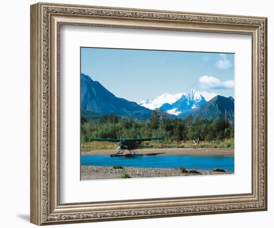 Float Plan on Salmon Stream, Katmai National Park, Alaska, USA-Dee Ann Pederson-Framed Photographic Print