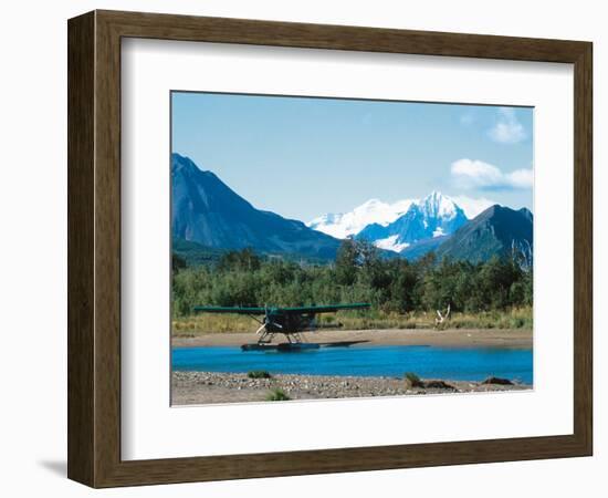 Float Plan on Salmon Stream, Katmai National Park, Alaska, USA-Dee Ann Pederson-Framed Photographic Print