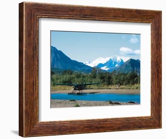 Float Plan on Salmon Stream, Katmai National Park, Alaska, USA-Dee Ann Pederson-Framed Photographic Print