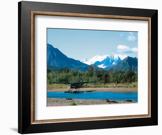 Float Plan on Salmon Stream, Katmai National Park, Alaska, USA-Dee Ann Pederson-Framed Photographic Print