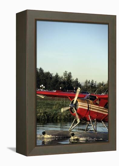 Float Plane, Anchorage, Alaska, USA-Gerry Reynolds-Framed Premier Image Canvas