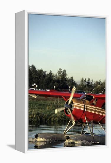 Float Plane, Anchorage, Alaska, USA-Gerry Reynolds-Framed Premier Image Canvas