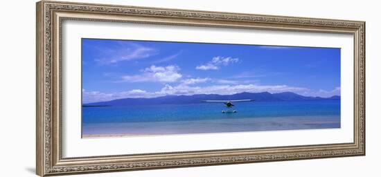 Float Plane Hope Island Great Barrier Reef Australia-null-Framed Photographic Print