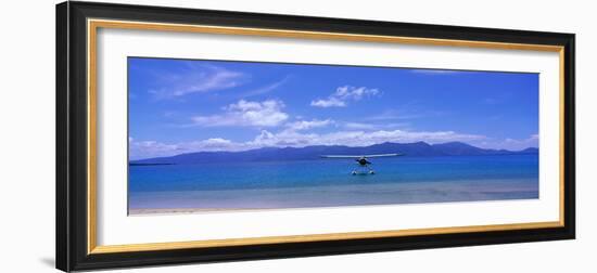 Float Plane Hope Island Great Barrier Reef Australia-null-Framed Photographic Print