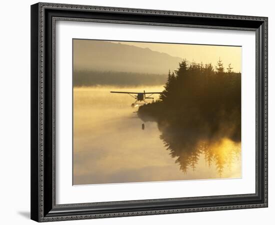 Float Plane on Beluga Lake at Dawn, Alaska, USA-Adam Jones-Framed Photographic Print