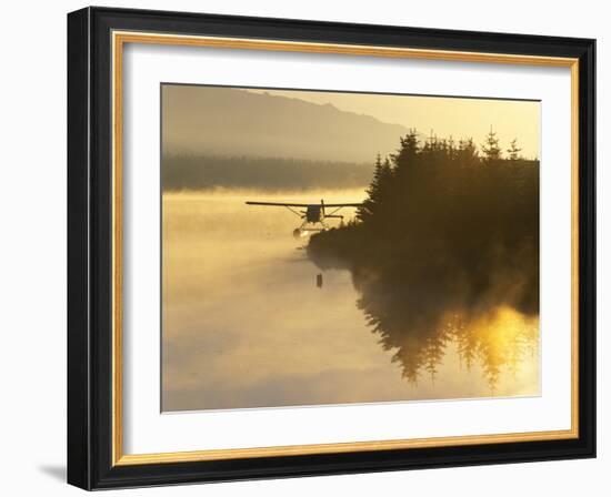 Float Plane on Beluga Lake at Dawn, Alaska, USA-Adam Jones-Framed Photographic Print