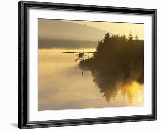 Float Plane on Beluga Lake at Dawn, Alaska, USA-Adam Jones-Framed Photographic Print