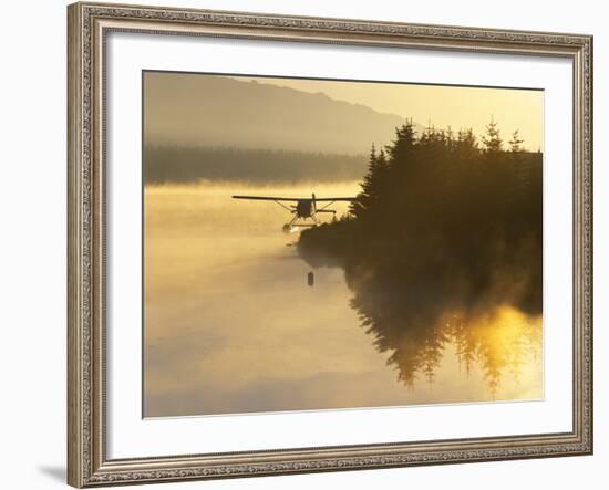 Float Plane on Beluga Lake at Dawn, Alaska, USA-Adam Jones-Framed Photographic Print