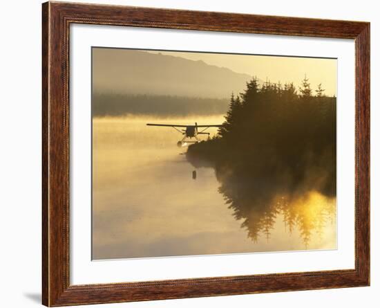 Float Plane on Beluga Lake at Dawn, Alaska, USA-Adam Jones-Framed Photographic Print