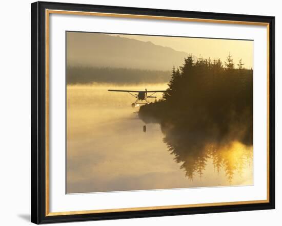 Float Plane on Beluga Lake at Dawn, Alaska, USA-Adam Jones-Framed Photographic Print