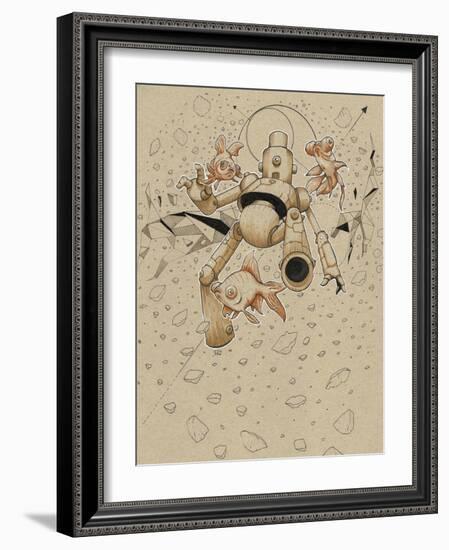Floatbot Fish-Craig Snodgrass-Framed Giclee Print