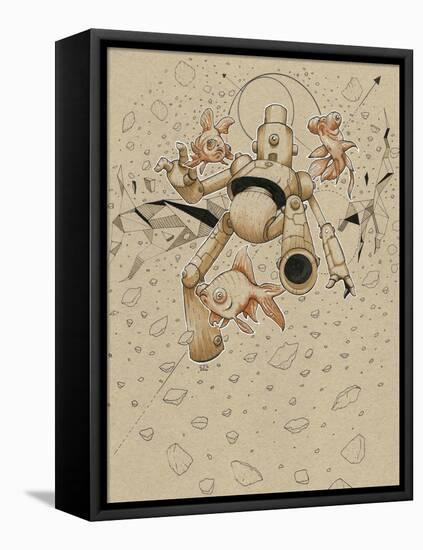 Floatbot Fish-Craig Snodgrass-Framed Premier Image Canvas