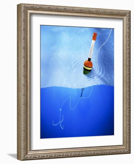 Floater and Hook in Water-Matthias Kulka-Framed Giclee Print