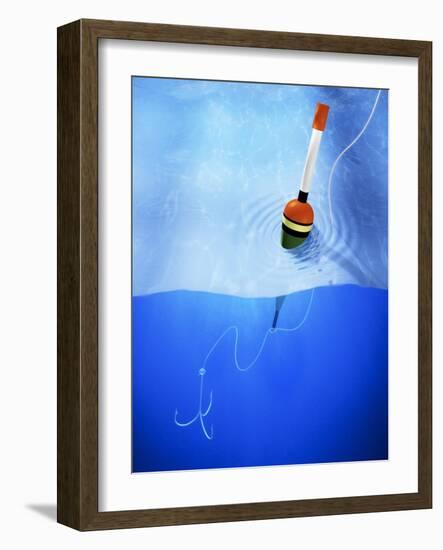 Floater and Hook in Water-Matthias Kulka-Framed Giclee Print