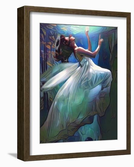 Floating Angel-sylvia pimental-Framed Art Print