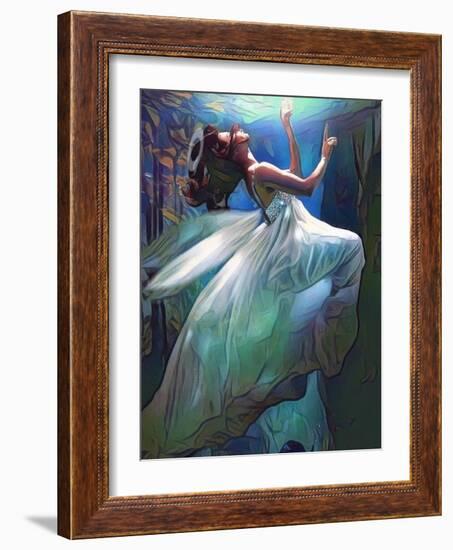 Floating Angel-sylvia pimental-Framed Art Print