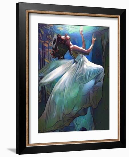 Floating Angel-sylvia pimental-Framed Art Print