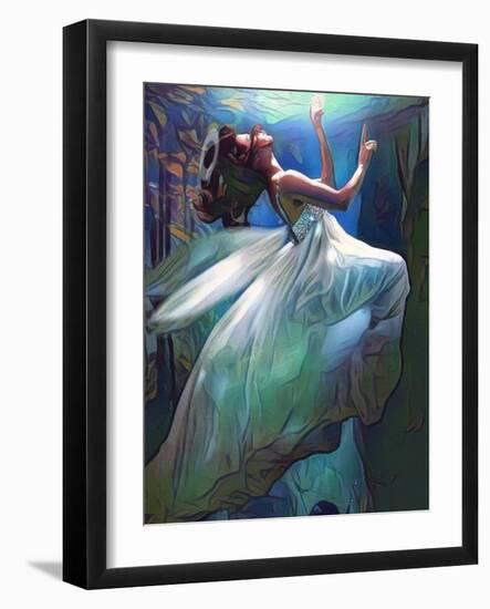 Floating Angel-sylvia pimental-Framed Art Print