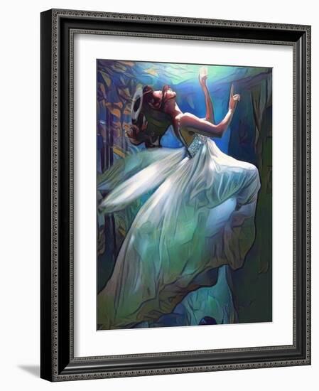 Floating Angel-sylvia pimental-Framed Art Print