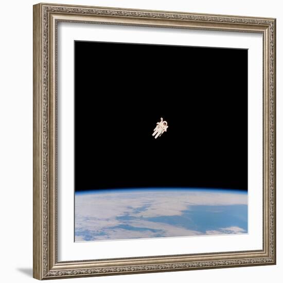 Floating Astronaut-null-Framed Premium Photographic Print