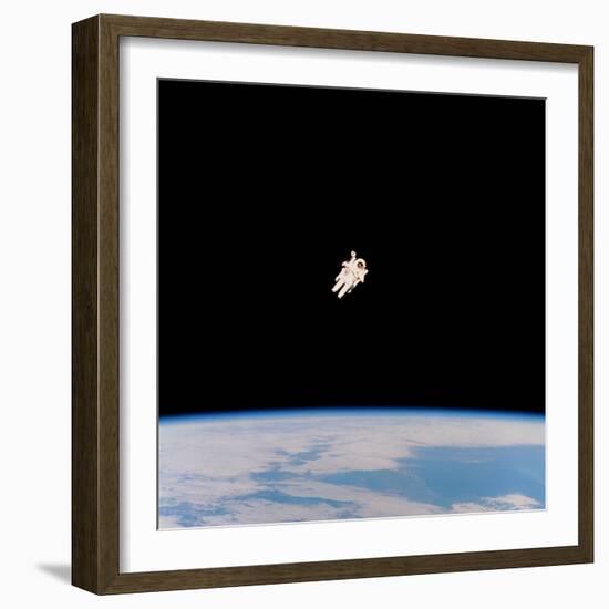 Floating Astronaut-null-Framed Premium Photographic Print