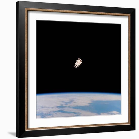 Floating Astronaut-null-Framed Premium Photographic Print