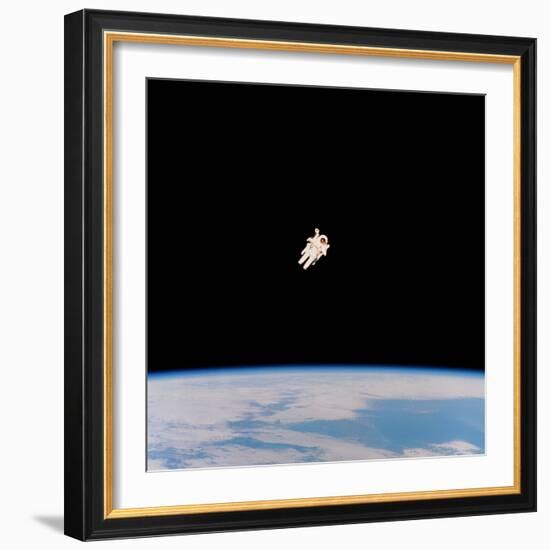 Floating Astronaut-null-Framed Premium Photographic Print