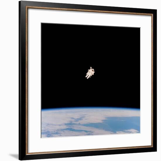 Floating Astronaut-null-Framed Photographic Print