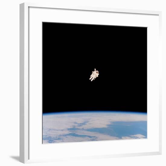 Floating Astronaut-null-Framed Photographic Print