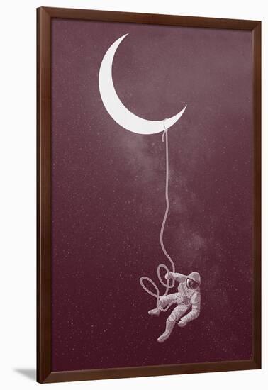 Floating Astronaut-null-Framed Art Print