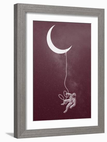 Floating Astronaut-null-Framed Art Print