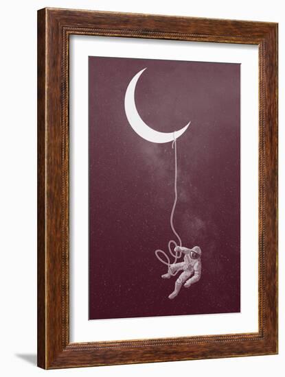 Floating Astronaut-null-Framed Art Print