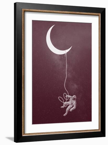 Floating Astronaut-null-Framed Art Print