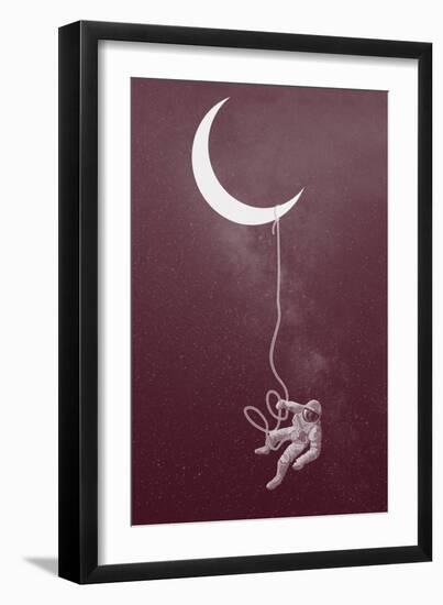 Floating Astronaut--Framed Art Print