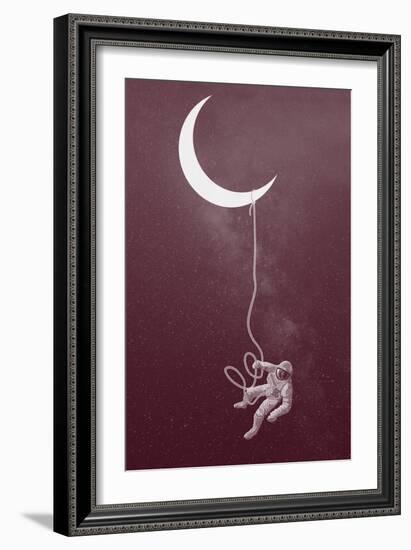 Floating Astronaut-null-Framed Art Print