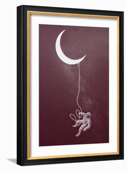 Floating Astronaut-null-Framed Art Print