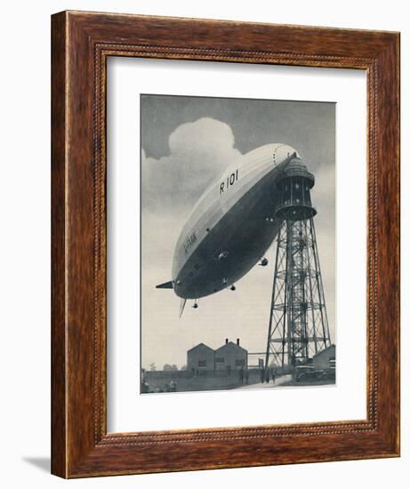 'Floating at the Mast Head, A Mighty Envelope of Invisible Power', c1935-Unknown-Framed Photographic Print