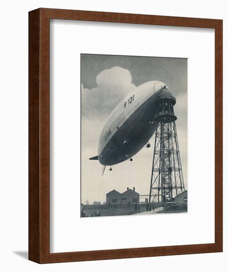 'Floating at the Mast Head, A Mighty Envelope of Invisible Power', c1935-Unknown-Framed Photographic Print