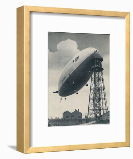 'Floating at the Mast Head, A Mighty Envelope of Invisible Power', c1935-Unknown-Framed Photographic Print