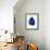 Floating Blue Leaf I-Jasmine Woods-Framed Art Print displayed on a wall