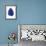 Floating Blue Leaf I-Jasmine Woods-Framed Art Print displayed on a wall