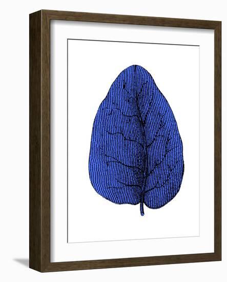 Floating Blue Leaf I-Jasmine Woods-Framed Art Print