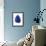 Floating Blue Leaf I-Jasmine Woods-Framed Art Print displayed on a wall