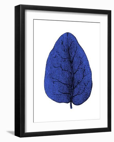 Floating Blue Leaf I-Jasmine Woods-Framed Art Print